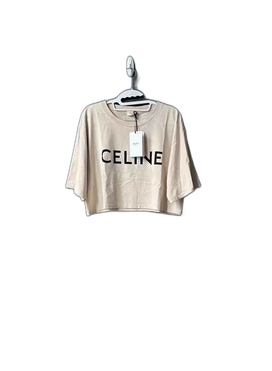 Celine Short Sleeve Cropped Top