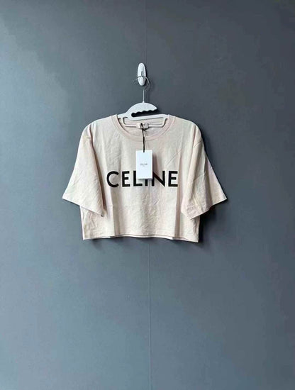 Celine Short Sleeve Cropped Top