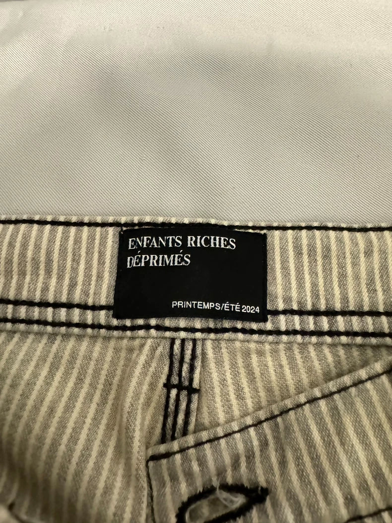 ERD Striped Cargo Pants with Patches-yf