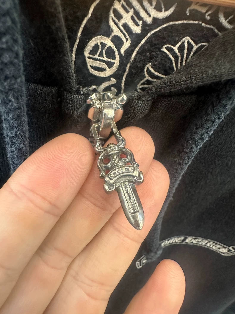 Chrome Hearts Sweatshirt with Silver Accents