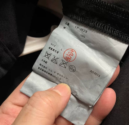 CDG Black Distressed Velvet Jacket