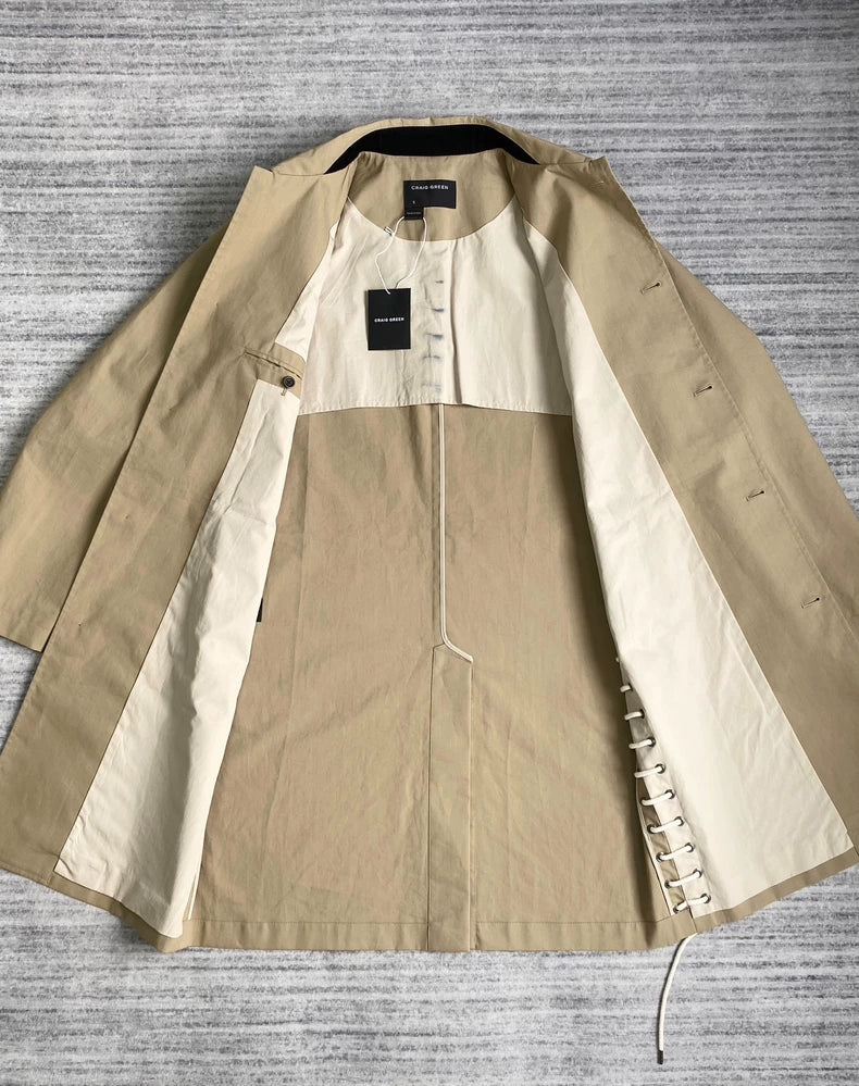 Craig Green Khaki Trench Coat-zp