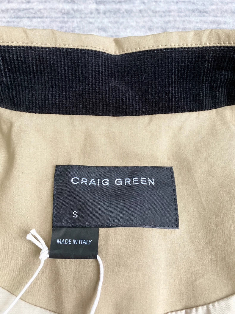 Craig Green Khaki Trench Coat-zp
