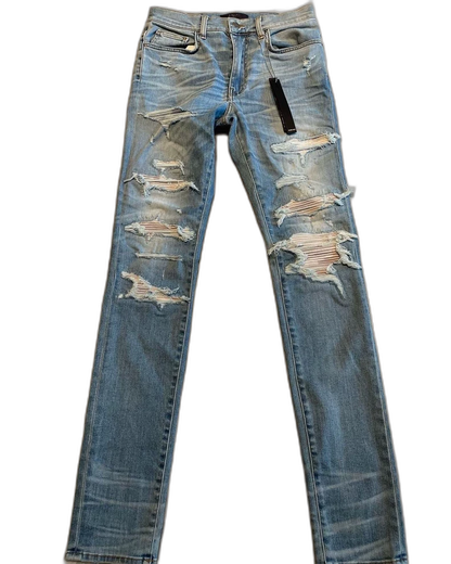 Amiri Thrash MX1 Distressed Denim Pants