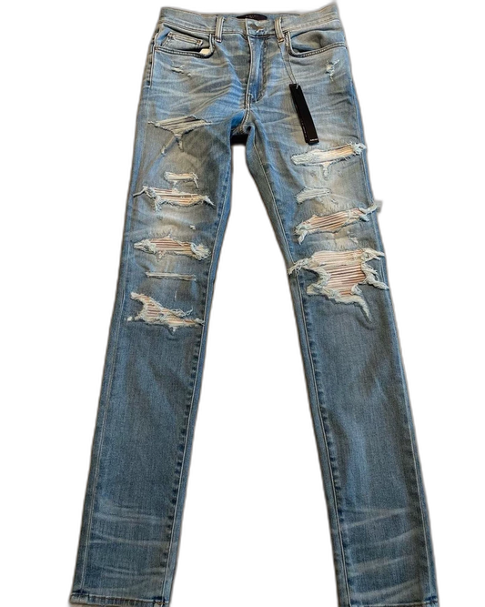 Amiri Thrash MX1 Distressed Denim Pants
