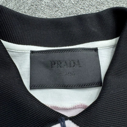 Prada Color Block Short Sleeve Polo Shirt-zp