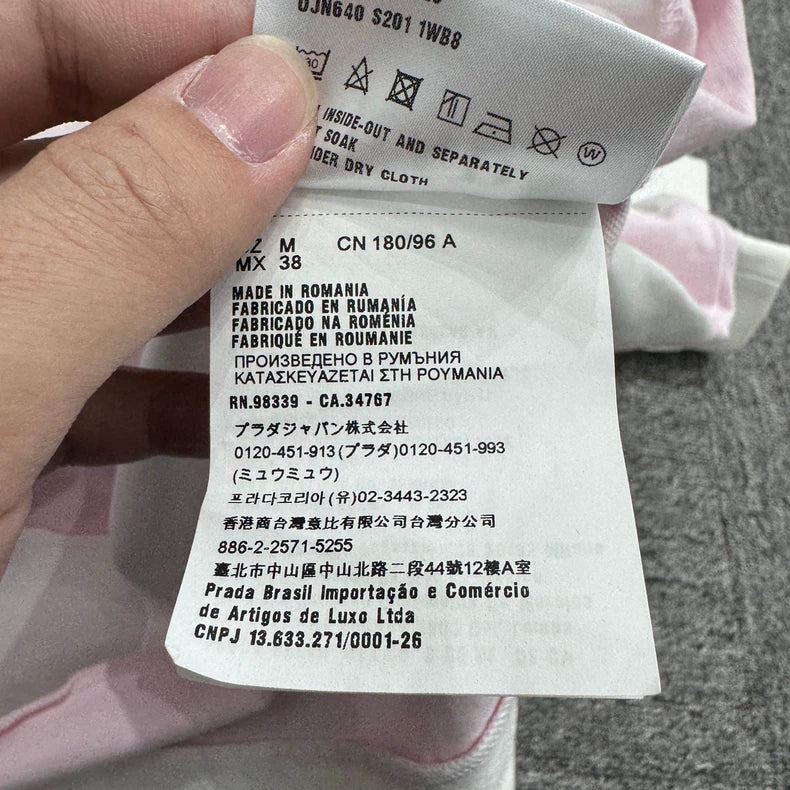 Prada Color Block Short Sleeve Polo Shirt-zp