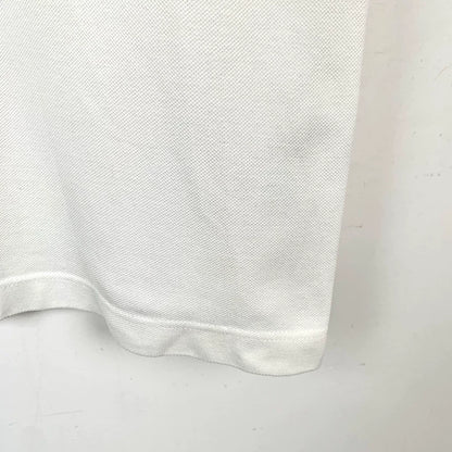Dior White Bee Embroidered Cotton Polo Shirt
