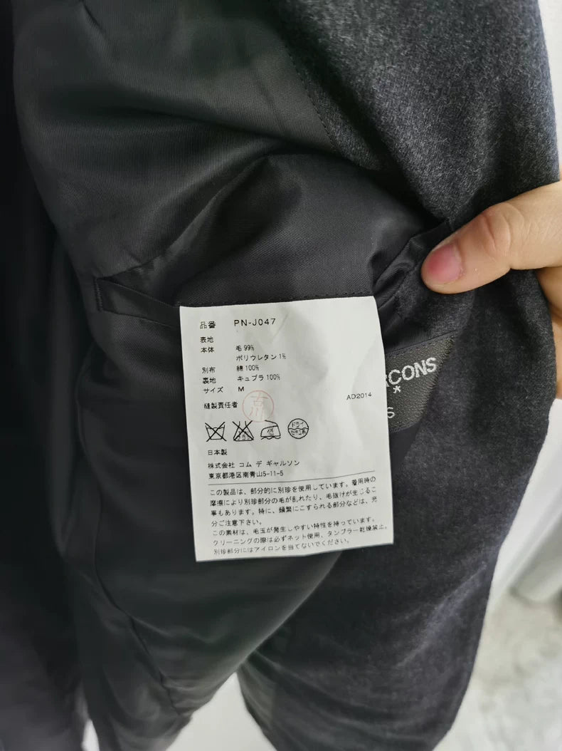 Comme des Garcons Wool Peak Lapel Blazer