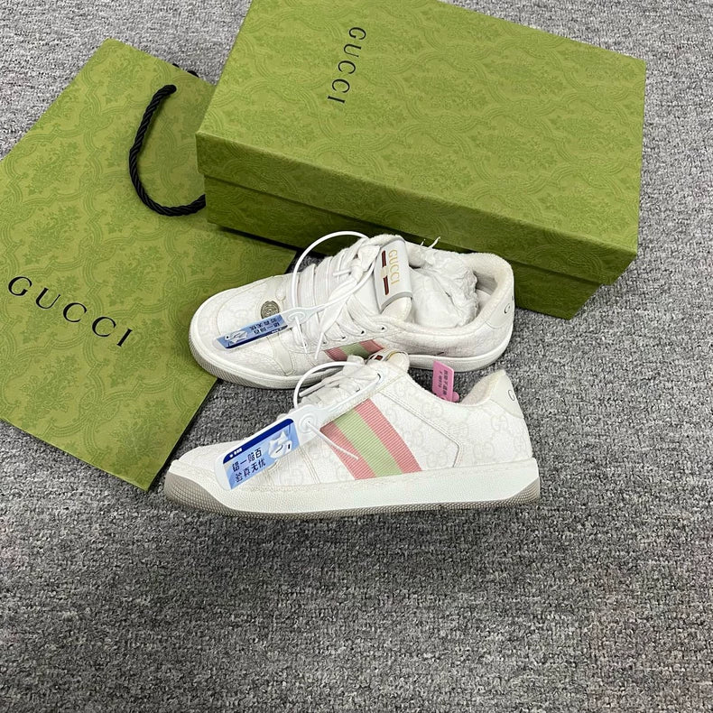 Gucci Screener Casual Sneakers With Box