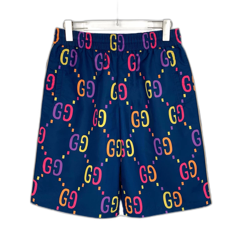 Gucci Colorful Logo Print Shorts