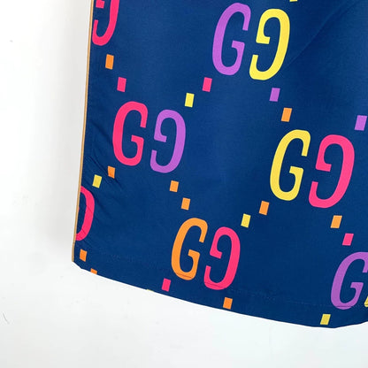 Gucci Colorful Logo Print Shorts