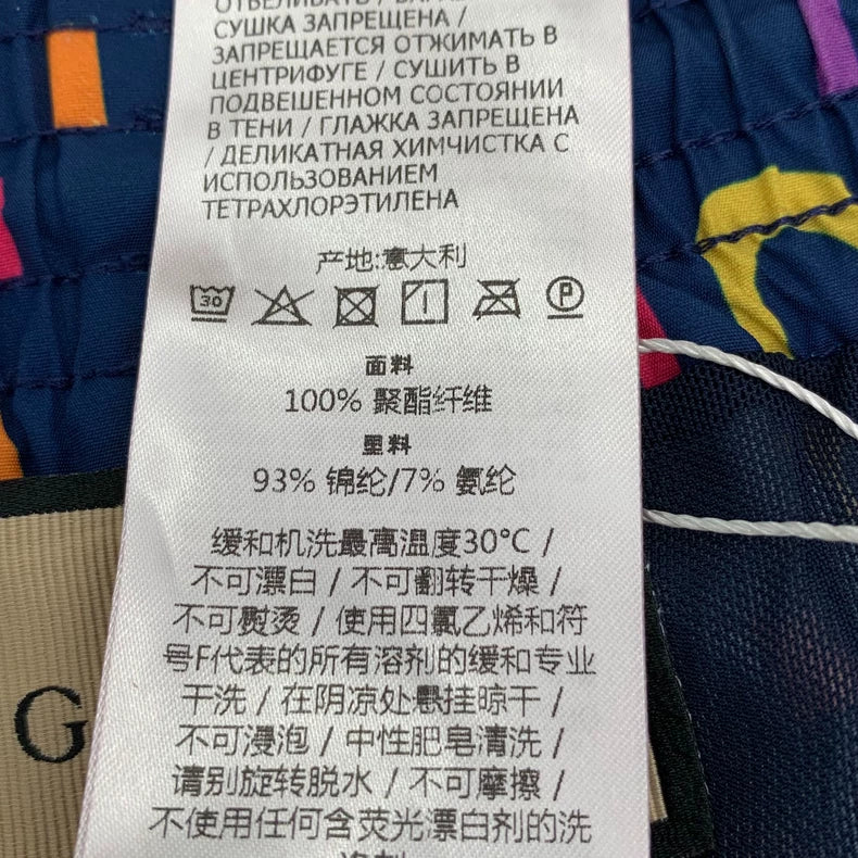 Gucci Colorful Logo Print Shorts