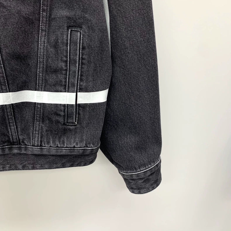 Valentino Black Logo Denim Jacket - Valentino – DMC99
