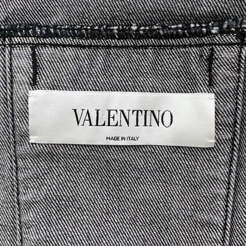 Valentino Black Logo Denim Jacket - Valentino – DMC99