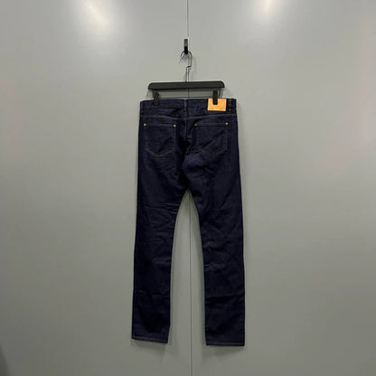 Louis Vuitton Logo Print Denim Pants