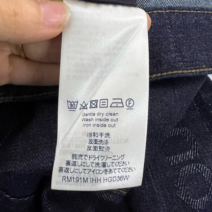 Louis Vuitton Logo Print Denim Pants