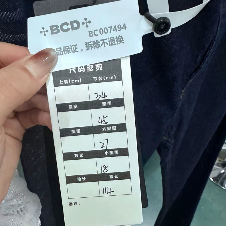 Louis Vuitton Logo Print Denim Pants