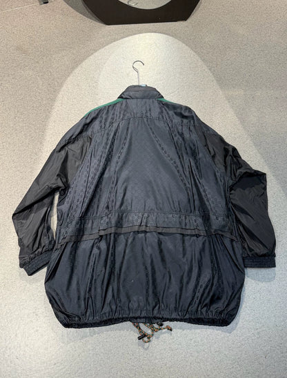 Gucci Black Printed Windbreaker Jacket-yf