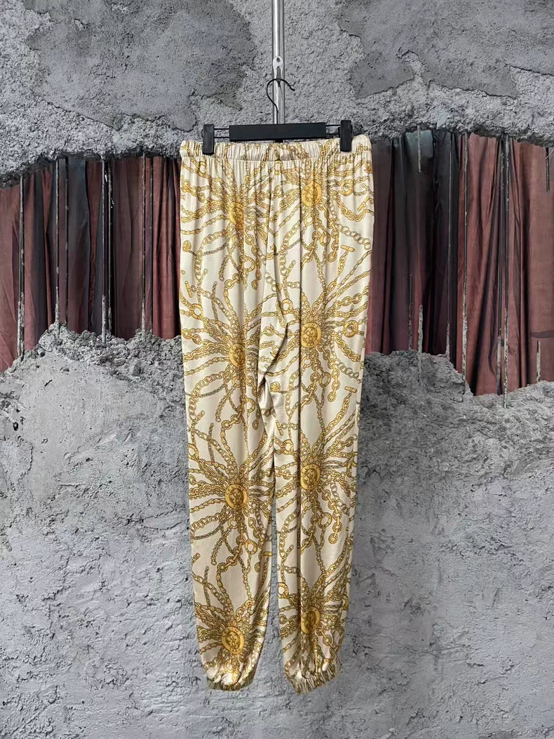 Celine Silk Sports Pants