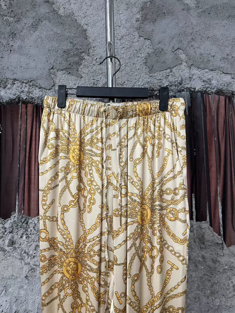 Celine Silk Sports Pants