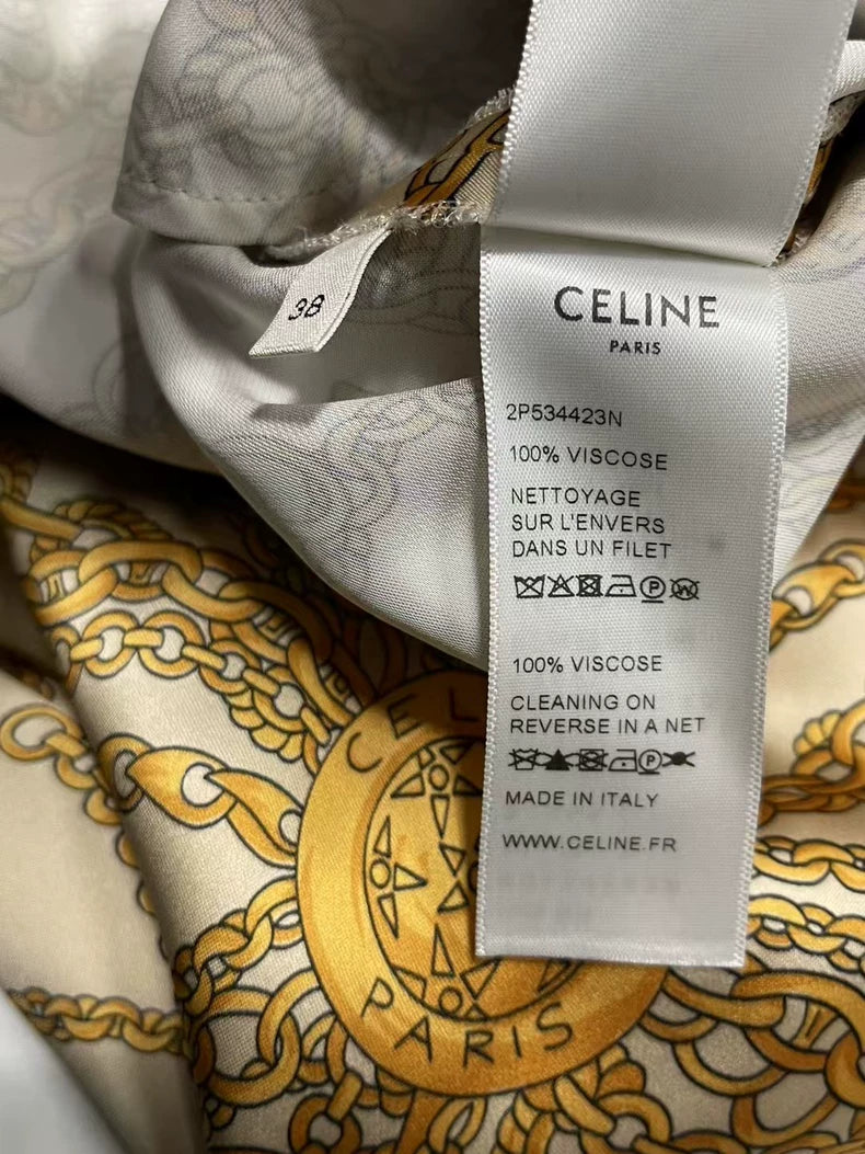 Celine Silk Sports Pants