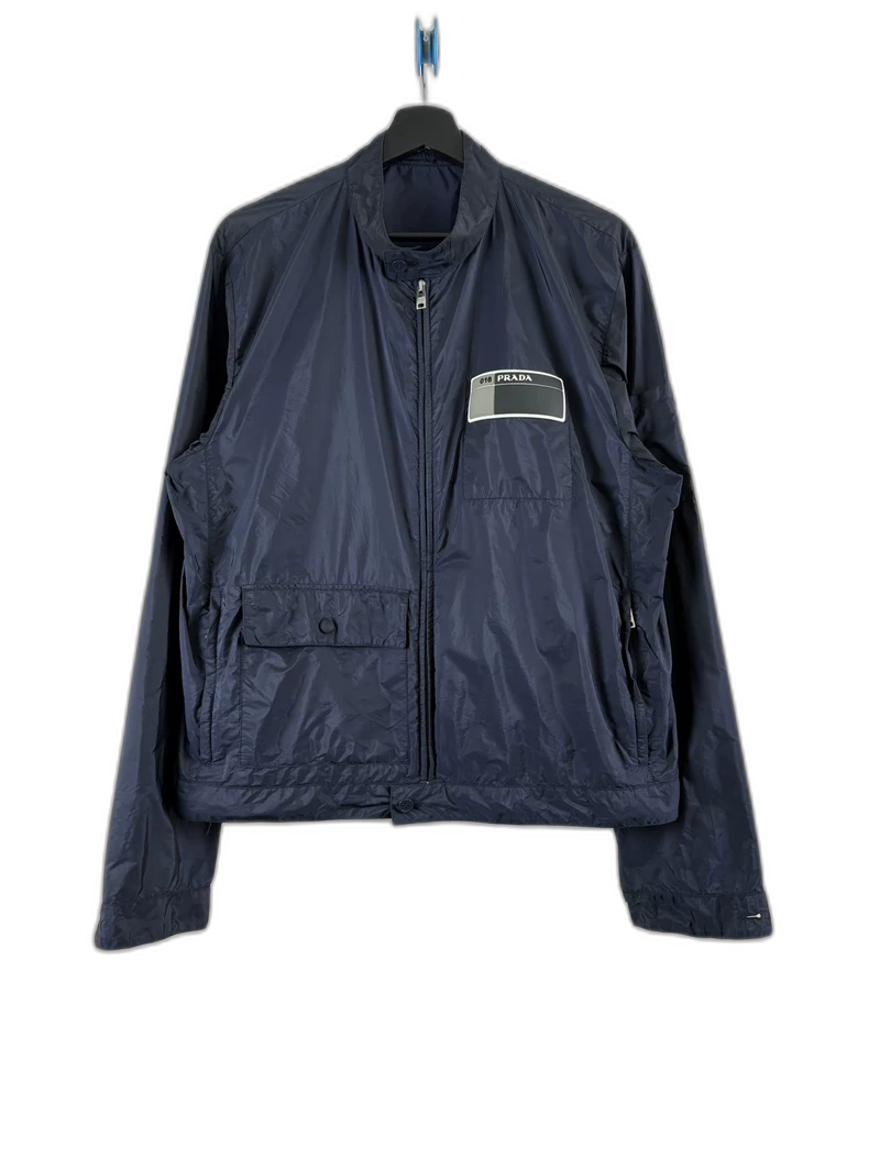 Prada Navy Blue Zip Jacket