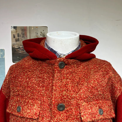 Vintage Hooded Jacket with Comfort Quality