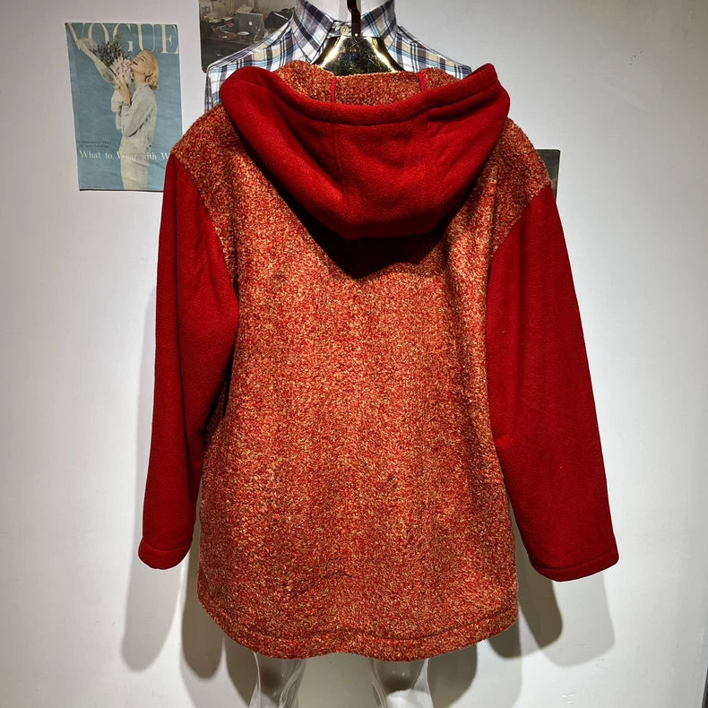 Vintage Hooded Jacket with Comfort Quality