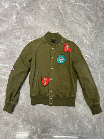 Saint Laurent Paris Teddy Military Jacket