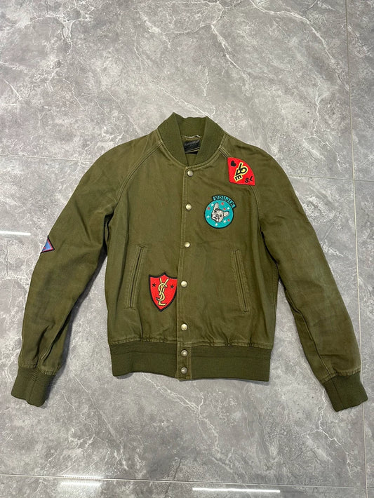Saint Laurent Paris Teddy Military Jacket