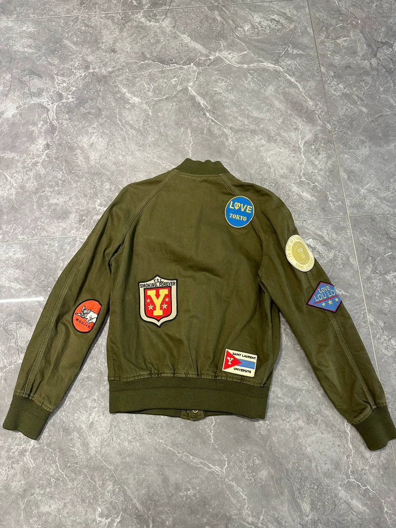 Saint Laurent Paris Teddy Military Jacket