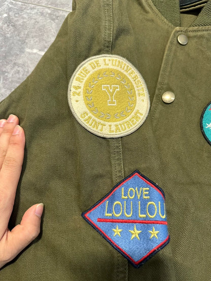 Saint Laurent Paris Teddy Military Jacket