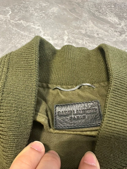 Saint Laurent Paris Teddy Military Jacket
