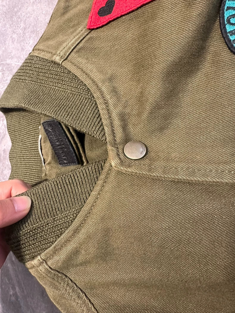 Saint Laurent Paris Teddy Military Jacket