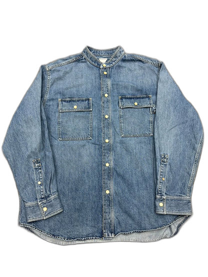 Bottega Veneta Washed Denim Shirt Jacket