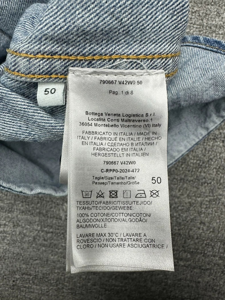 Bottega Veneta Washed Denim Shirt Jacket