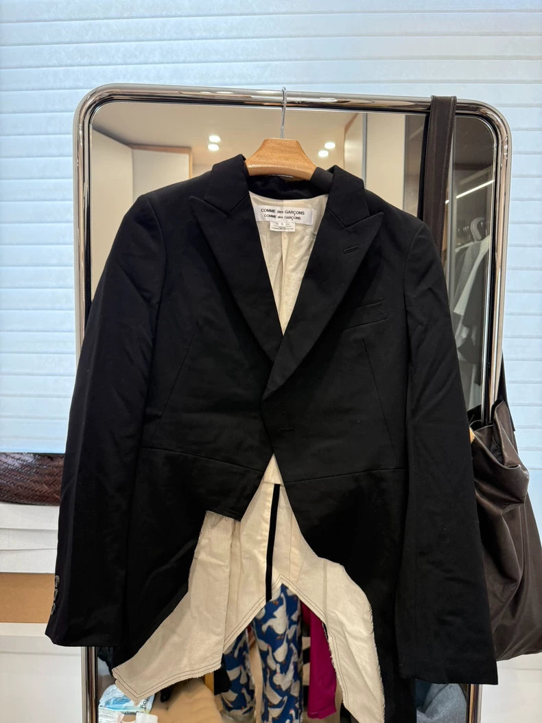 Comme Des Garcons Asymmetric Cut Blazer S