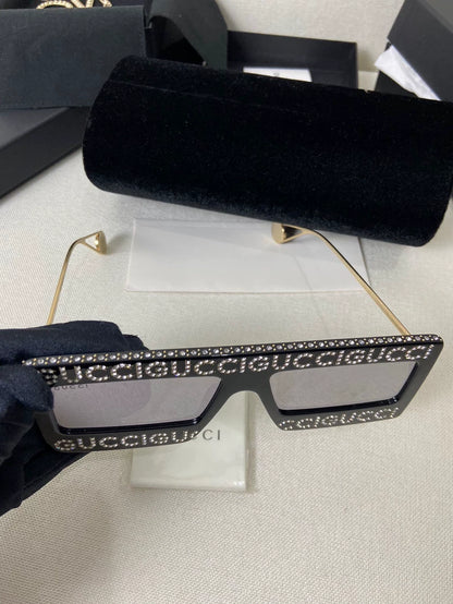 Gucci Crystal Letter Sunglasses