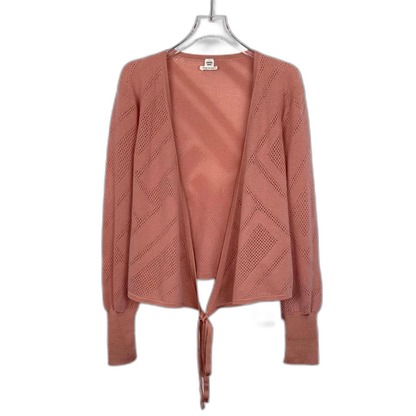 Hermes Orange Pink Knit Cardigan Sweater