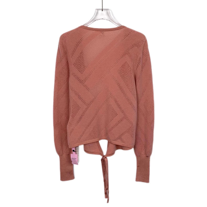 Hermes Orange Pink Knit Cardigan Sweater