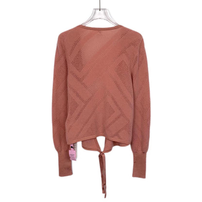 Hermes Orange Pink Knit Cardigan Sweater