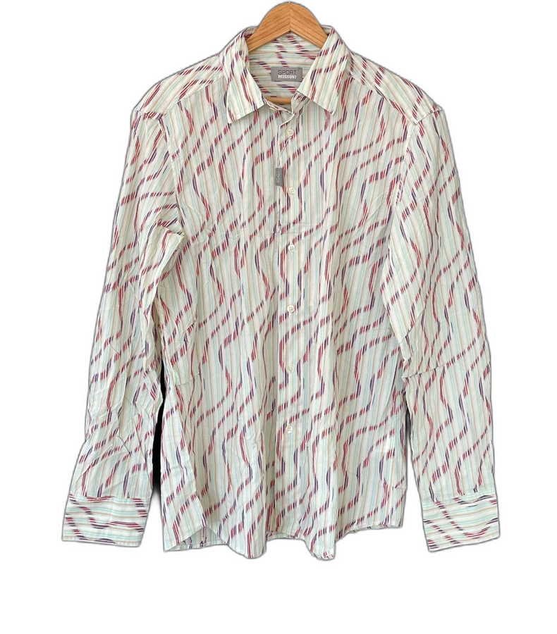 Missoni Sport Wave Pattern Long Sleeve Shirt