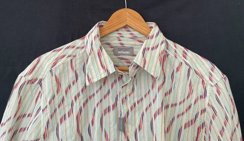 Missoni Sport Wave Pattern Long Sleeve Shirt