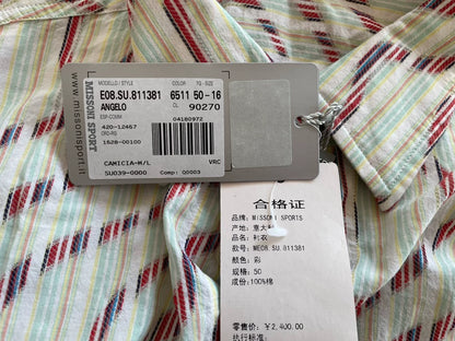 Missoni Sport Wave Pattern Long Sleeve Shirt