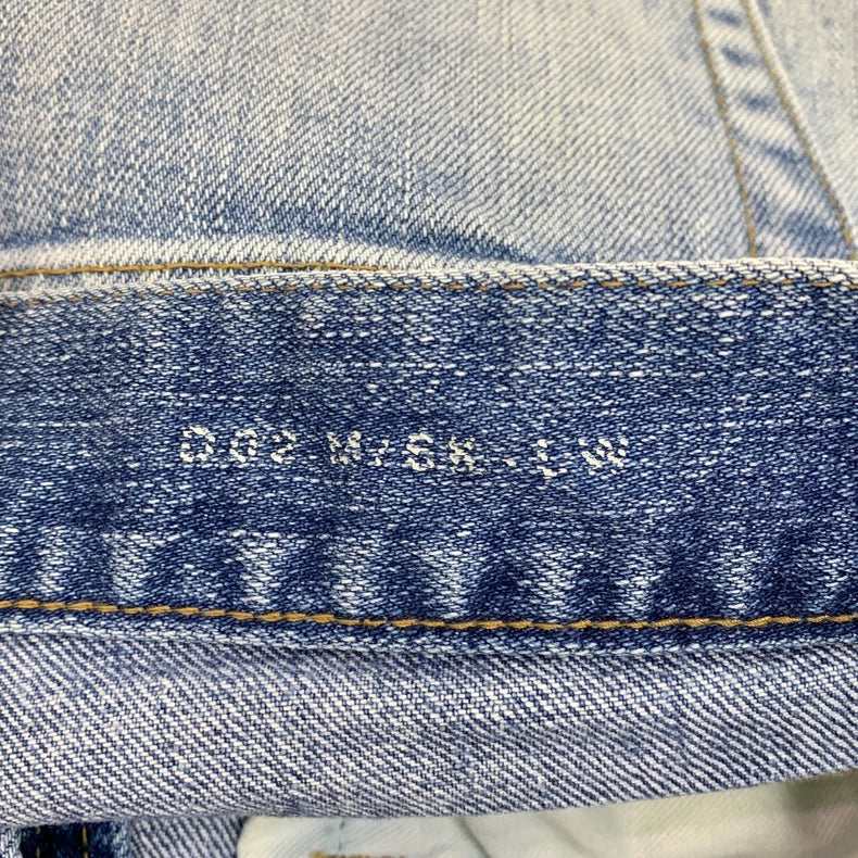 Saint Laurent Blue Distressed Denim Pants Size 32