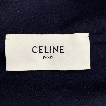 Celine Navy Hooded Jacket with Gold Buttons