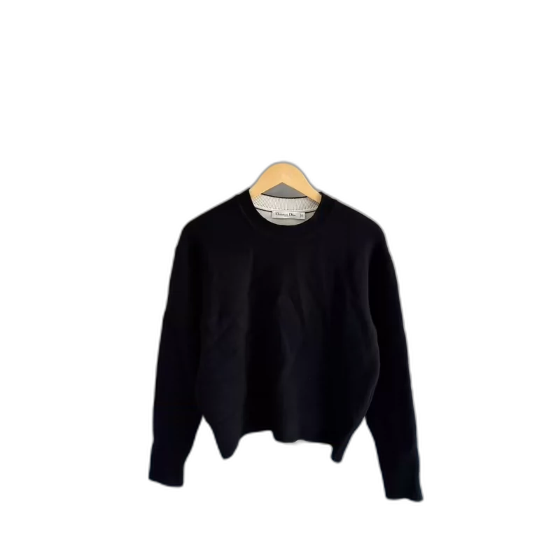 Black Dior Goat Cashmere Sweater