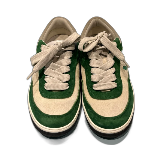 Chanel White Green Low-Top Fashion Sneakers