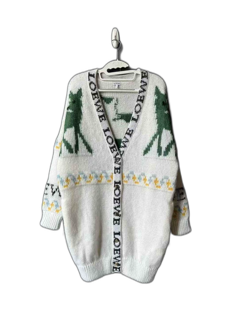 Loewe Knitted Cardigan with Deer Design